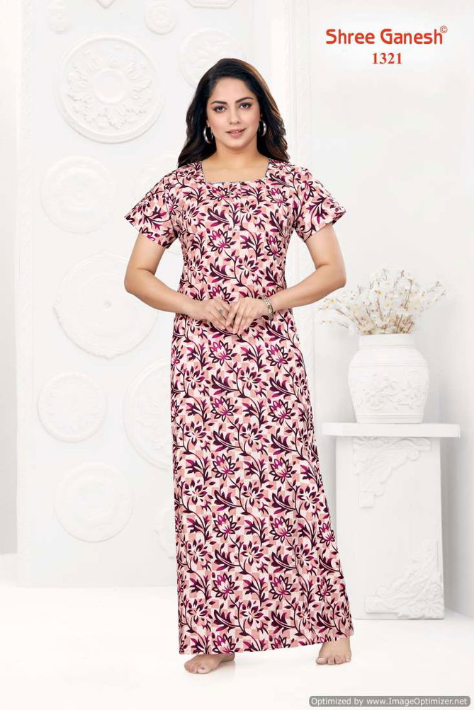 Kavya Nighties Vol 3 By Shree Ganesh Cotton Printed Night Wear Nighty Wholesale Online